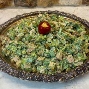 سالاد سبز با مرغ